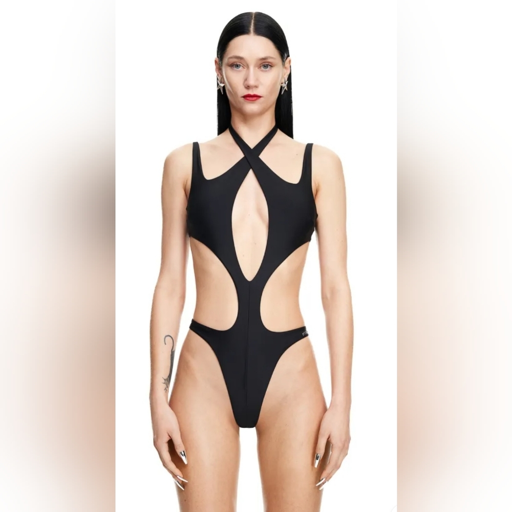 H&M Mugler Swimsuit (Black)